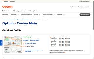 Optum - Covina Main website