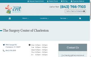 Charleston ENT & Allergy - The Surgery Center of Charleston website