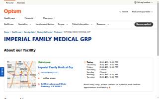 Imperial Family Medical Group website
