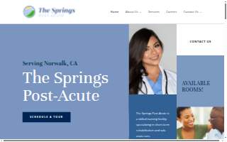 The Springs Post-Acute website