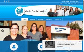 Visalia Family Health website