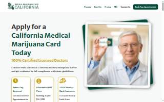 Medical Marijuna Card Of Visalia website