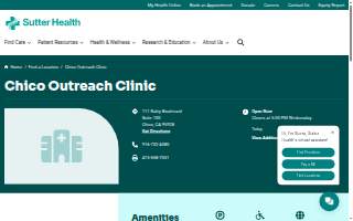 Chico Outreach Clinic website