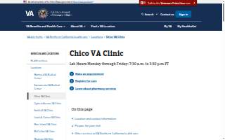 Chico VA Clinic - VA Northern California Health Care System website