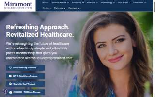Miramont Wellness Centers website