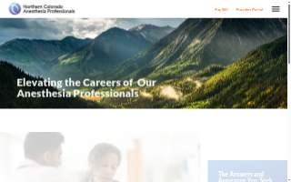 Northern Colorado Anesthesia Professionals, PLLC website