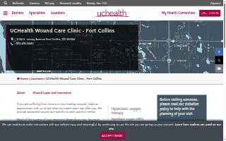 UCHealth Wound Care Clinic - Fort Collins website
