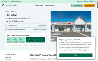 Oak Street Health Del Mar Primary Care Clinic website