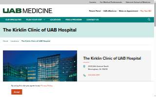 The Kirklin Clinic of UAB Hospital website