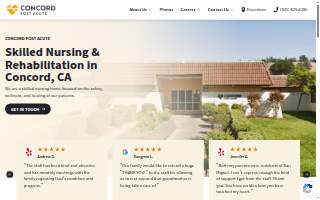 Concord Post Acute website