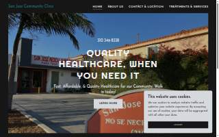 San Jose Medical Clinic website