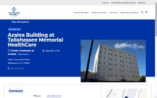Azalea Building at Tallahassee Memorial HealthCare website