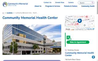Community Memorial Health Center – North Brent Street website