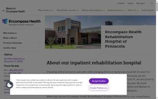 Encompass Health Rehabilitation Hospital of Pensacola website