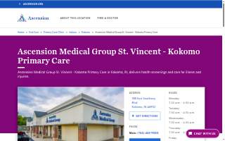 Ascension Medical Group St. Vincent - Kokomo Primary Care website