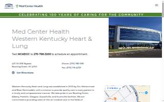 Med Center Health Western Kentucky Heart & Lung website