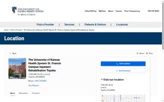 The University of Kansas Health System St. Francis Campus Inpatient Rehabilitation Topeka website