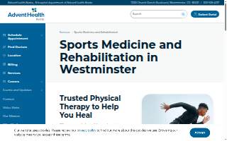 AdventHealth Sports Med and Rehab Church Ranch website
