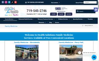 Health Solutions Family Medicine website