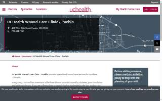 UCHealth Wound Care Clinic - Pueblo website