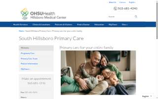 Hillsboro Medical Center South Hillsboro Primary Care website