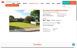 SummitStone Sunrise Health Clinic website