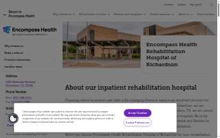 Encompass Health Rehabilitation Hospital of Richardson website