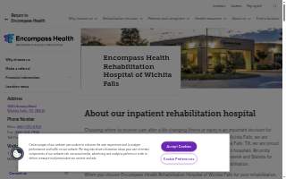 Encompass Health Rehabilitation Hospital of Wichita Falls website