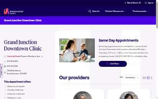 Intermountain Health Grand Junction Downtown Clinic website