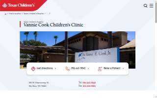 Vannie Cook Children's Clinic website