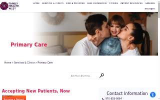 Family Health West Primary Care website