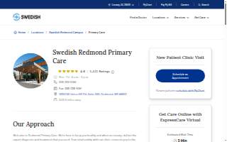 Swedish Redmond Primary Care website