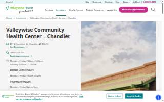 Valleywise Community Health Center - Chandler website
