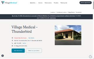 Village Medical - Thunderbird website
