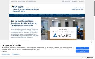 Western Connecticut Orthopedic Surgical Center website