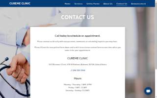 Cureme Clinic website