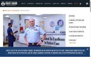 Coastguard Medical Clinic website