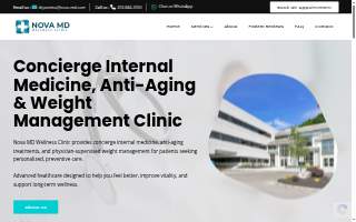 Nova MD Wellness Clinic PLLC website