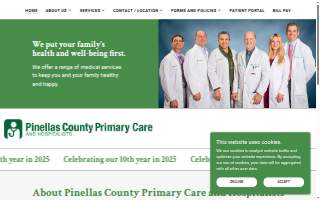 Pinellas County Primary Care and Hospitalists website