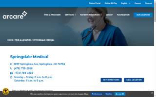 Arcare Springdale website