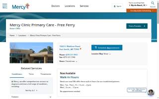 Mercy Clinic Primary Care - Free Ferry website