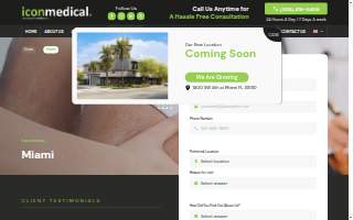 Icon Medical Centers website