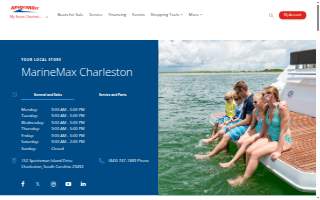 MarineMax Charleston website