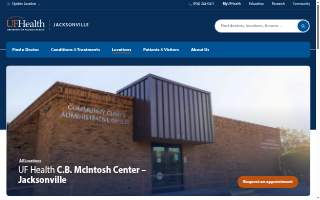 UF Health C.B. McIntosh Center - Jacksonville website