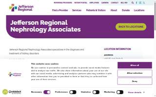 Jefferson Regional Nephrology Associates website
