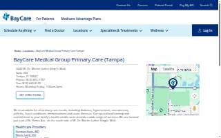 BayCare Medical Group Primary Care (Tampa) website