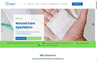 Sunset Medical Care website
