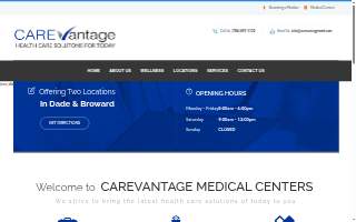 CareVantage Medical Centers of Miami website