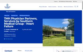 TMH Physician Partners, Services by Southern Medical Group - Heart Failure Clinic website