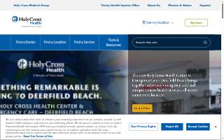 Holy Cross Medical website